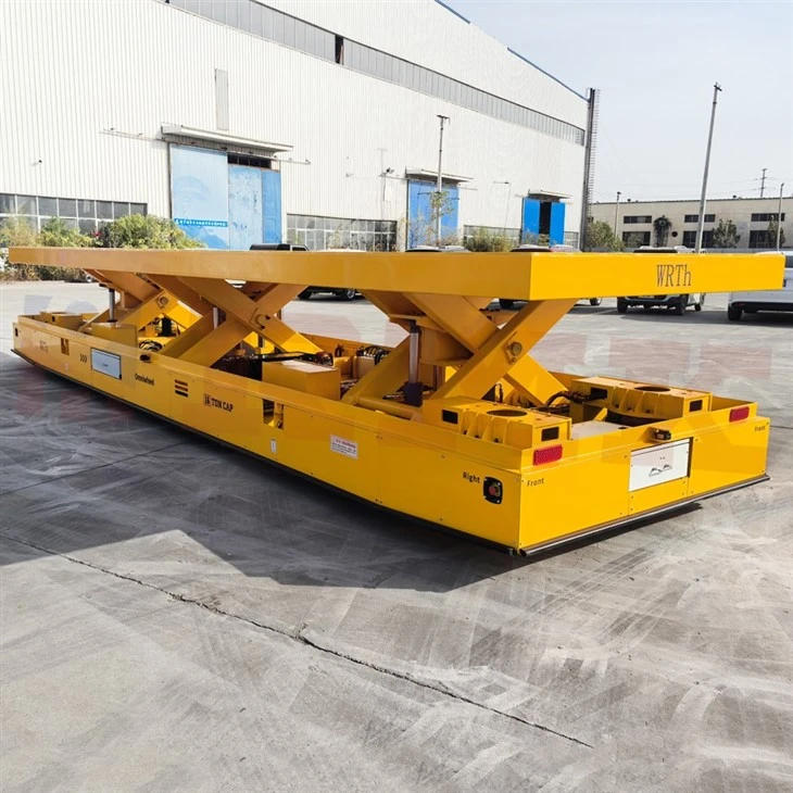 Three-Scissor Synchronous Lifting Omniwheel Transfer Cart With Lifting 600 factory